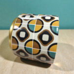 Керамична кашпа RETRO GEOMETRIC - Image 2